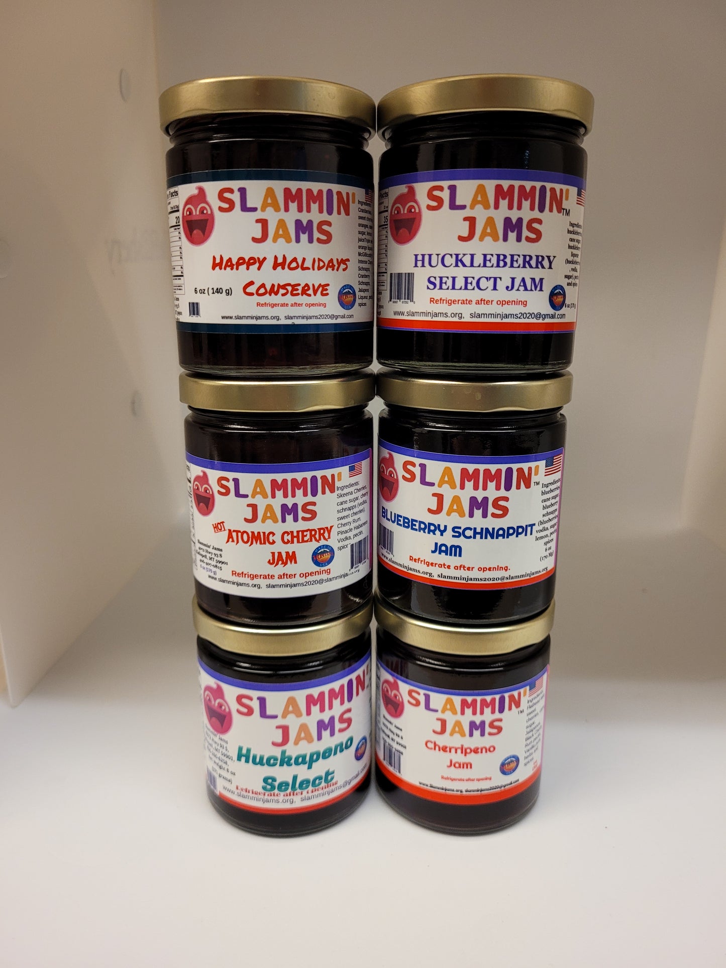 Gift Box of 6 Slammin' Jams Save 10%!