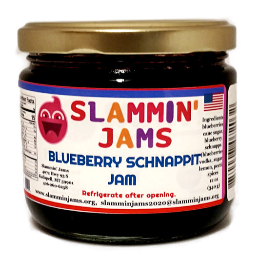 Slammin' Jams Blueberry Schnappit Jam - 12 oz