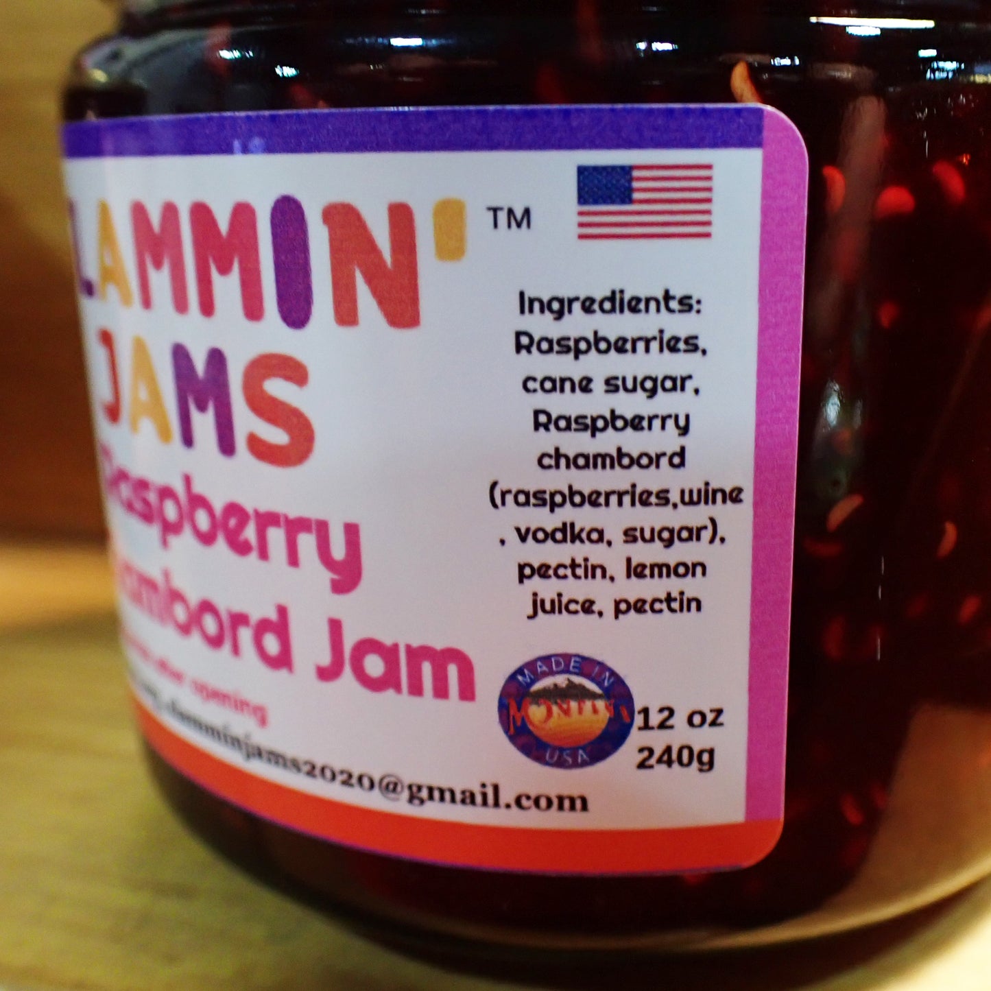 Raspberry Chambord Jam
