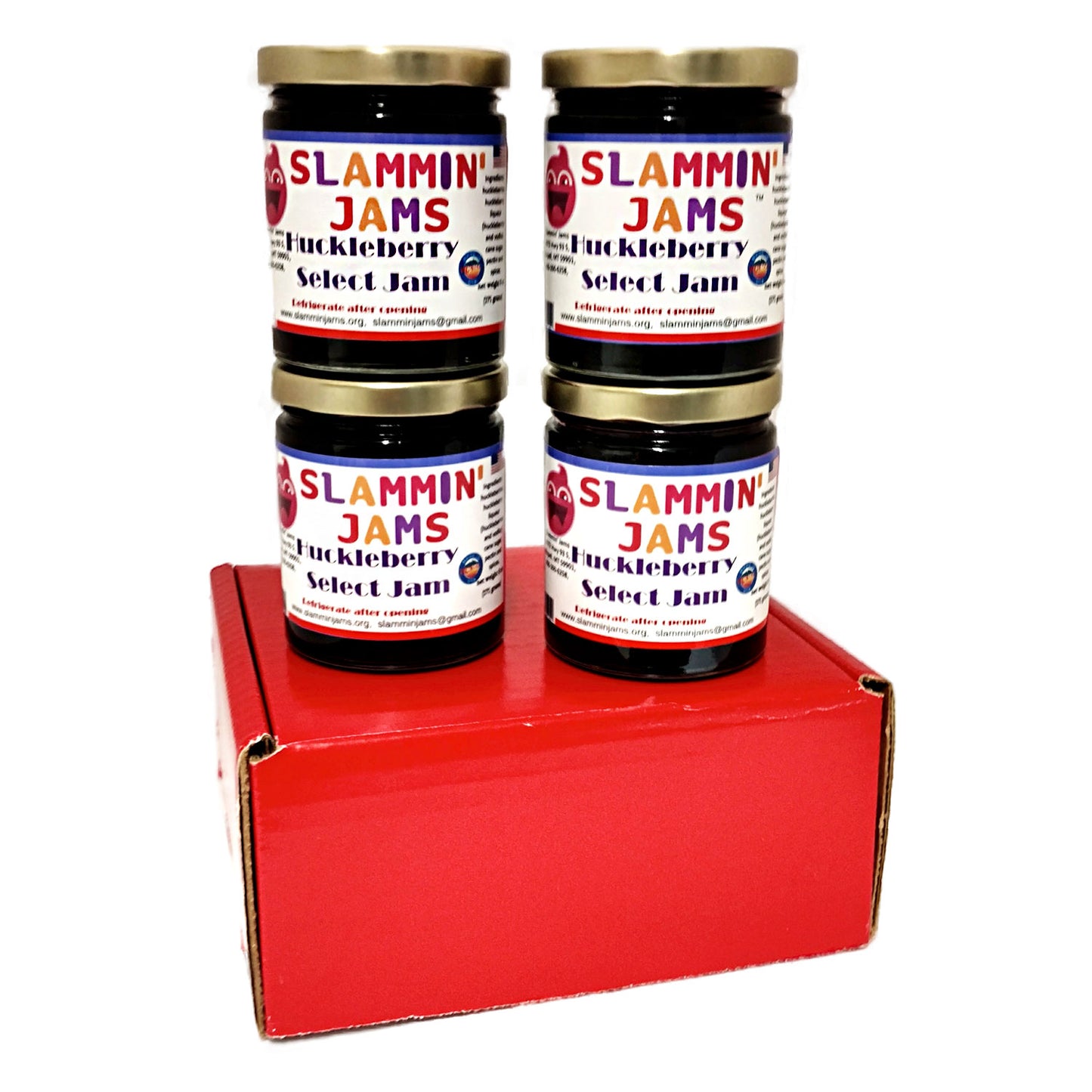 Gift Box of 4 Huckleberry Select Slammin' Jams