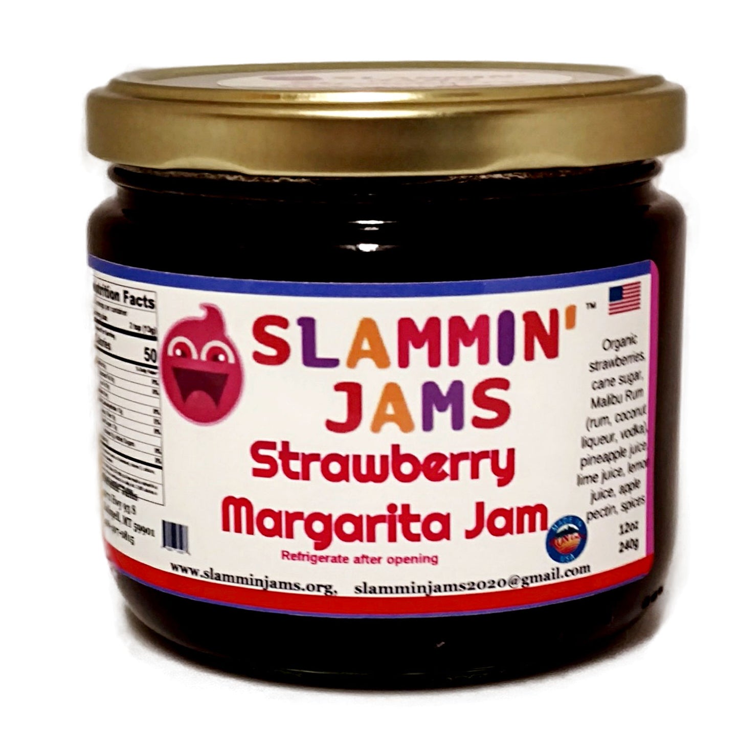 Slammin' Jams Strawberry Margarita Jam - 12 oz
